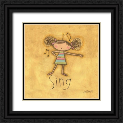 Sing Black Ornate Wood Framed Art Print with Double Matting by Tavoletti, Anne