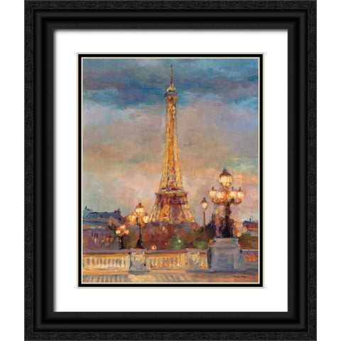 The Beginning of Evening Black Ornate Wood Framed Art Print with Double Matting by Hageman, Marilyn