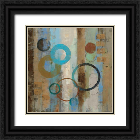 Bubble Graffiti I Black Ornate Wood Framed Art Print with Double Matting by Vassileva, Silvia