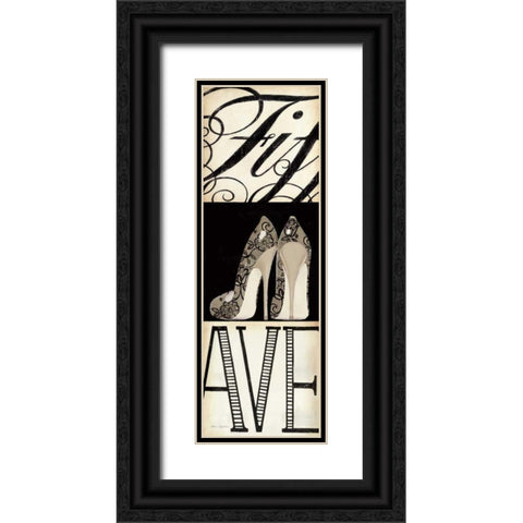 Fifth and Madison III Black Ornate Wood Framed Art Print with Double Matting by Fabiano, Marco