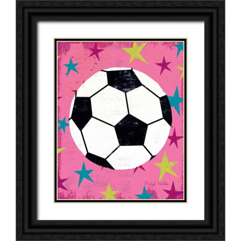 Girls Sports IV Black Ornate Wood Framed Art Print with Double Matting by Mullan, Michael