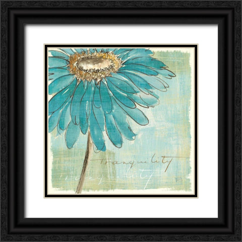Spa Daisies III Black Ornate Wood Framed Art Print with Double Matting by Paschke, Chris