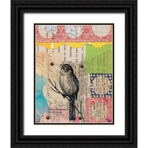 Perched I Black Ornate Wood Framed Art Print with Double Matting by Prahl, Courtney
