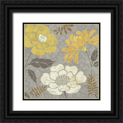 Morning Tone Gold II Black Ornate Wood Framed Art Print with Double Matting by Brissonnet, Daphne