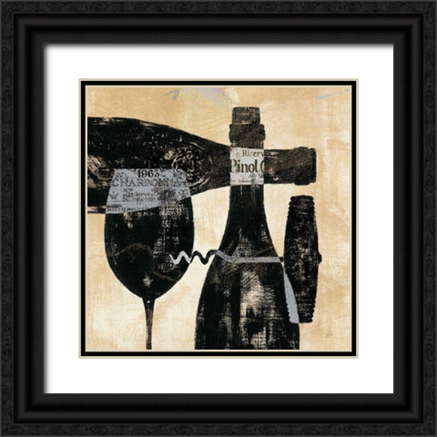 Wine Selection I Black Ornate Wood Framed Art Print with Double Matting by Brissonnet, Daphne