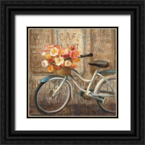 Meet Me at Le Cafe II Black Ornate Wood Framed Art Print with Double Matting by Nai, Danhui