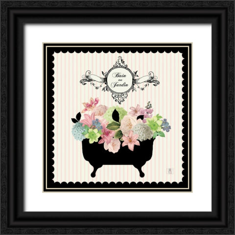 Bain du Jardin I Black Ornate Wood Framed Art Print with Double Matting by Studio Mousseau