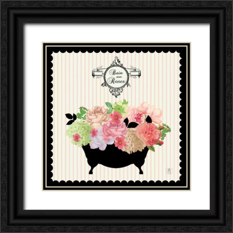 Bain du Jardin III Black Ornate Wood Framed Art Print with Double Matting by Studio Mousseau