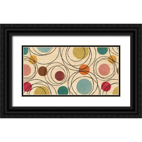 In the Round Black Ornate Wood Framed Art Print with Double Matting by Wild Apple Portfolio