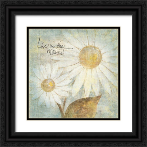 Daisy Do III - Live in the Moment Black Ornate Wood Framed Art Print with Double Matting by Paschke, Chris