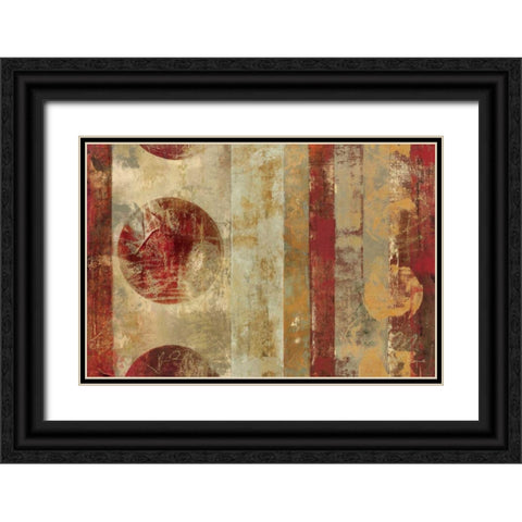 Caribbean Sunrise Black Ornate Wood Framed Art Print with Double Matting by Silva, Roque