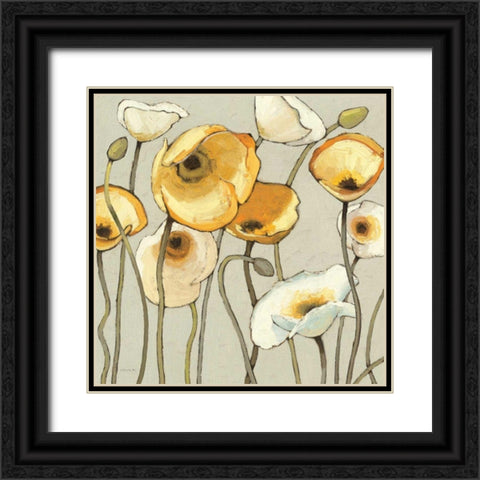 Jaune Gris II Black Ornate Wood Framed Art Print with Double Matting by Novak, Shirley