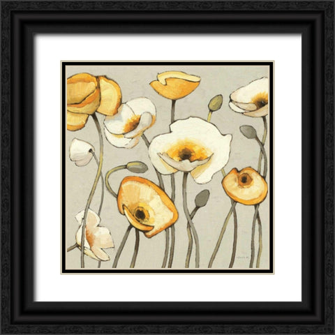 Jaune Gris III Black Ornate Wood Framed Art Print with Double Matting by Novak, Shirley