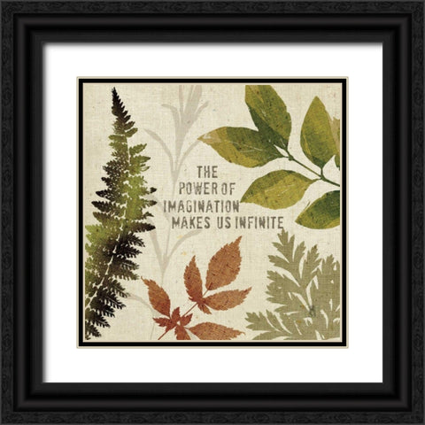 Leaves of Inspiration II Black Ornate Wood Framed Art Print with Double Matting by Studio Mousseau