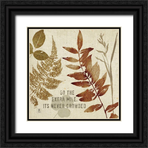 Leaves of Inspiration III Black Ornate Wood Framed Art Print with Double Matting by Studio Mousseau