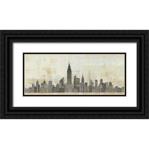 Empire Skyline Black Ornate Wood Framed Art Print with Double Matting by Tillmon, Avery