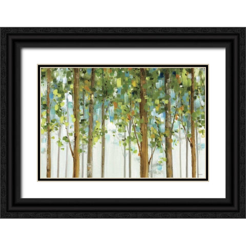 Forest Study I Crop Black Ornate Wood Framed Art Print with Double Matting by Audit, Lisa