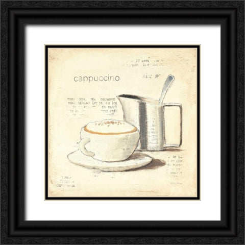 Parisian Coffee IV Black Ornate Wood Framed Art Print with Double Matting by Adams, Emily