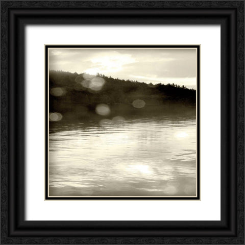 Twilight Dock I Black Ornate Wood Framed Art Print with Double Matting by Schlabach, Sue