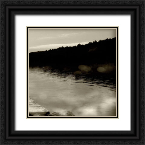 Twilight Dock IV Black Ornate Wood Framed Art Print with Double Matting by Schlabach, Sue
