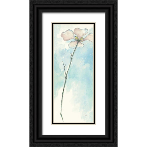 Solitary Dogwood I Black Ornate Wood Framed Art Print with Double Matting by Paschke, Chris
