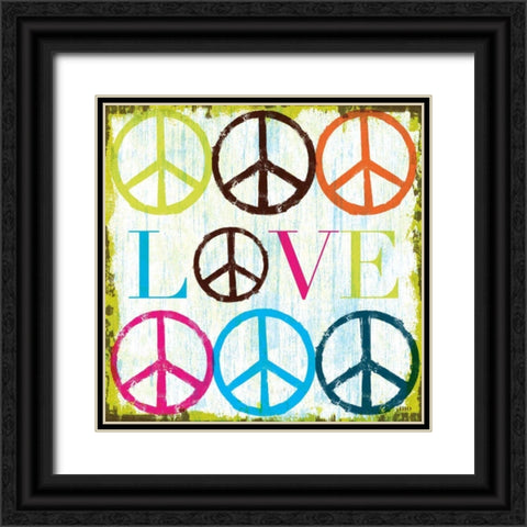 Love Black Ornate Wood Framed Art Print with Double Matting by Mullan, Michael