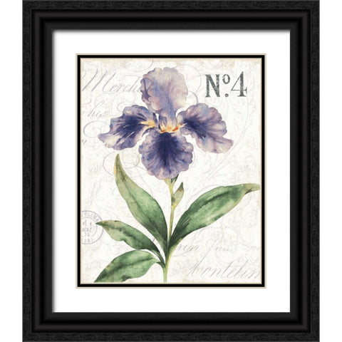 Bloom II Black Ornate Wood Framed Art Print with Double Matting by Wild Apple Portfolio