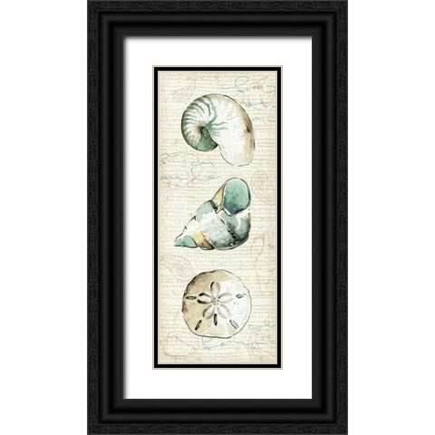 Ocean Prints VI Black Ornate Wood Framed Art Print with Double Matting by Pela Studio