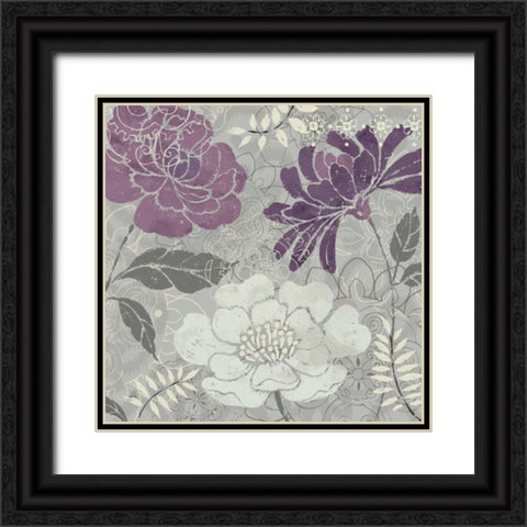 Morning Tones Purple II Black Ornate Wood Framed Art Print with Double Matting by Brissonnet, Daphne