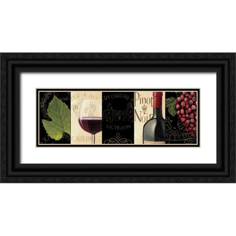 Chateau Nouveau Panel I Black Ornate Wood Framed Art Print with Double Matting by Fabiano, Marco