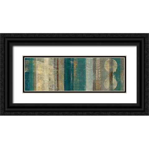 Kuna Blue Black Ornate Wood Framed Art Print with Double Matting by Silva, Roque