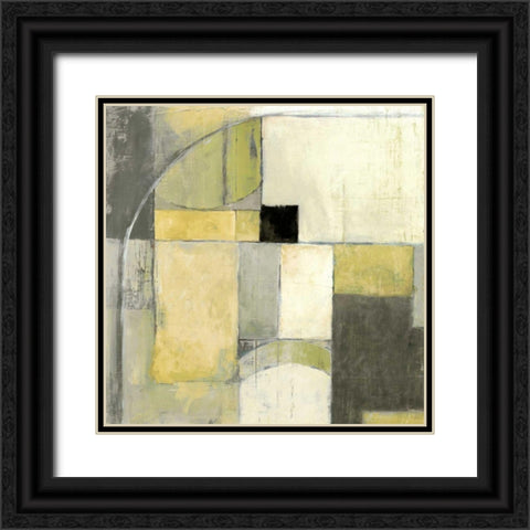Blues Before Sunrise Yellow and Grey Black Ornate Wood Framed Art Print with Double Matting by Schick, Mike