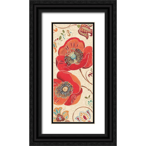 Moroccan Red Light III Black Ornate Wood Framed Art Print with Double Matting by Brissonnet, Daphne