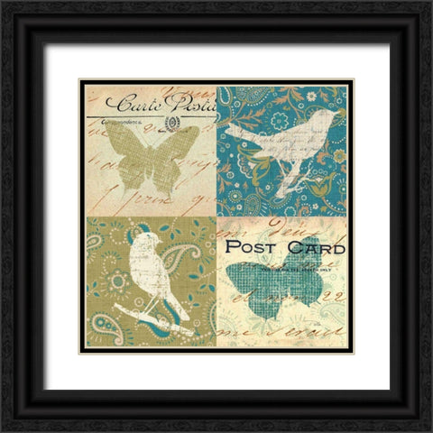 Bohemian Nature I Black Ornate Wood Framed Art Print with Double Matting by Pela