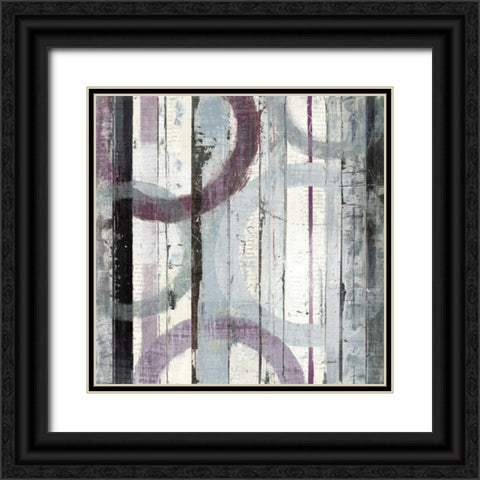 Plum Zephyr I Black Ornate Wood Framed Art Print with Double Matting by Schick, Mike