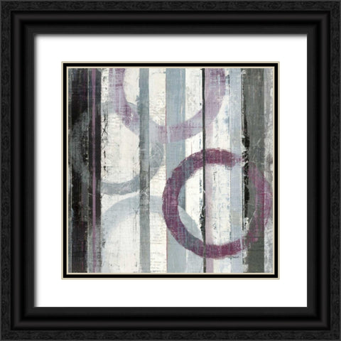 Plum Zephyr II Black Ornate Wood Framed Art Print with Double Matting by Schick, Mike