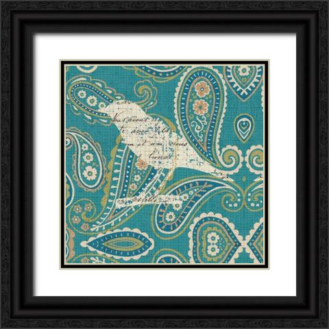 Bohemian Nature Square VIII Black Ornate Wood Framed Art Print with Double Matting by Pela