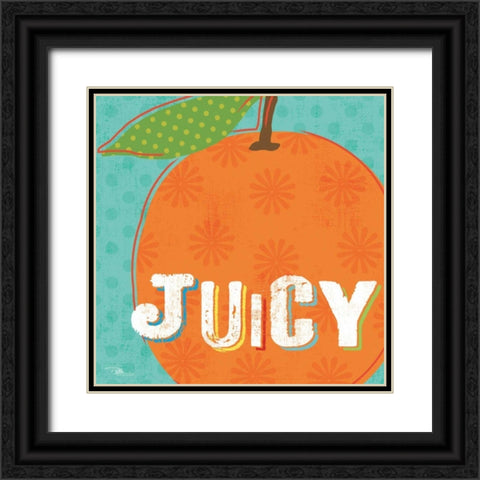 Good Food IV Black Ornate Wood Framed Art Print with Double Matting by Pela Studio