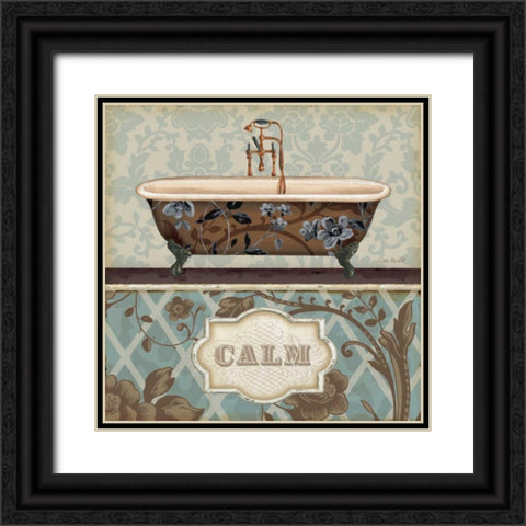 Bathroom Bliss II Black Ornate Wood Framed Art Print with Double Matting by Audit, Lisa