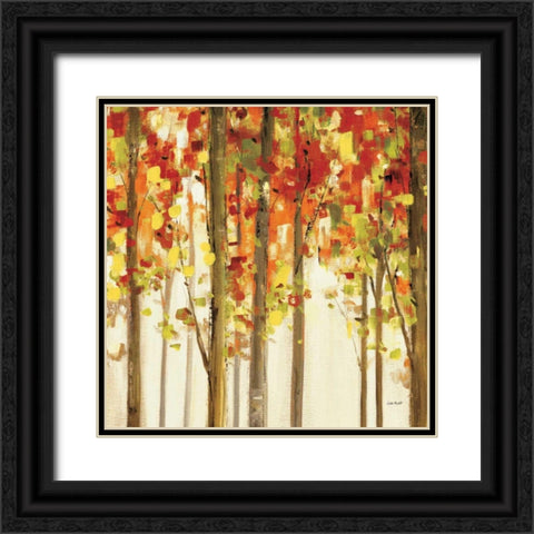 Autumn Forest Study I Black Ornate Wood Framed Art Print with Double Matting by Audit, Lisa