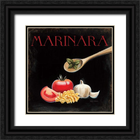 Italian Cuisine IV Black Ornate Wood Framed Art Print with Double Matting by Fabiano, Marco