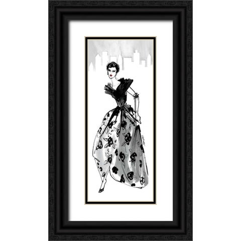 Fifties Fashion II with Red Black Ornate Wood Framed Art Print with Double Matting by Tavoletti, Anne