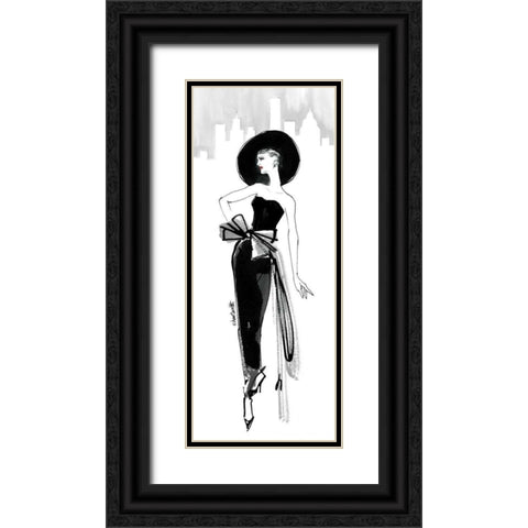 Fifties Fashion IV with Red Black Ornate Wood Framed Art Print with Double Matting by Tavoletti, Anne