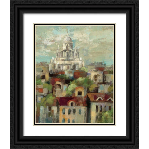 Spring in Paris I Black Ornate Wood Framed Art Print with Double Matting by Vassileva, Silvia