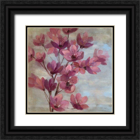 April Blooms II Black Ornate Wood Framed Art Print with Double Matting by Vassileva, Silvia
