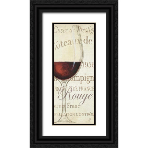 Les Rouge Black Ornate Wood Framed Art Print with Double Matting by Brissonnet, Daphne