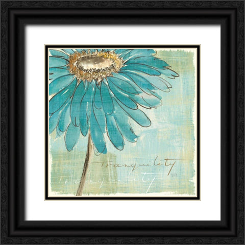 Spa Daisies III Black Ornate Wood Framed Art Print with Double Matting by Paschke, Chris