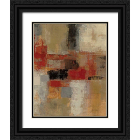 Intersection Crop II Black Ornate Wood Framed Art Print with Double Matting by Vassileva, Silvia