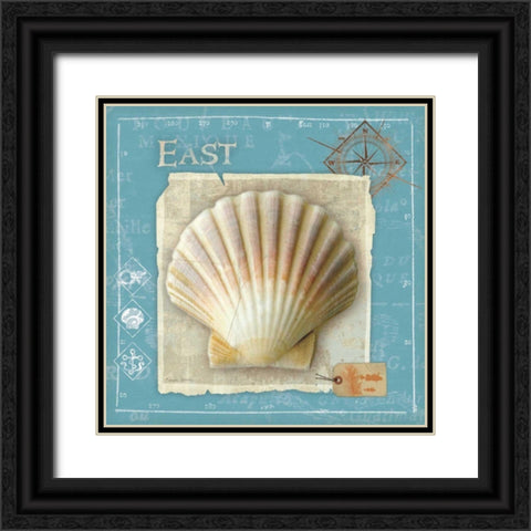 Points East Black Ornate Wood Framed Art Print with Double Matting by Aldrich, Belinda