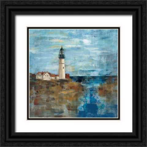 Lighthouse Dream Black Ornate Wood Framed Art Print with Double Matting by Vassileva, Silvia